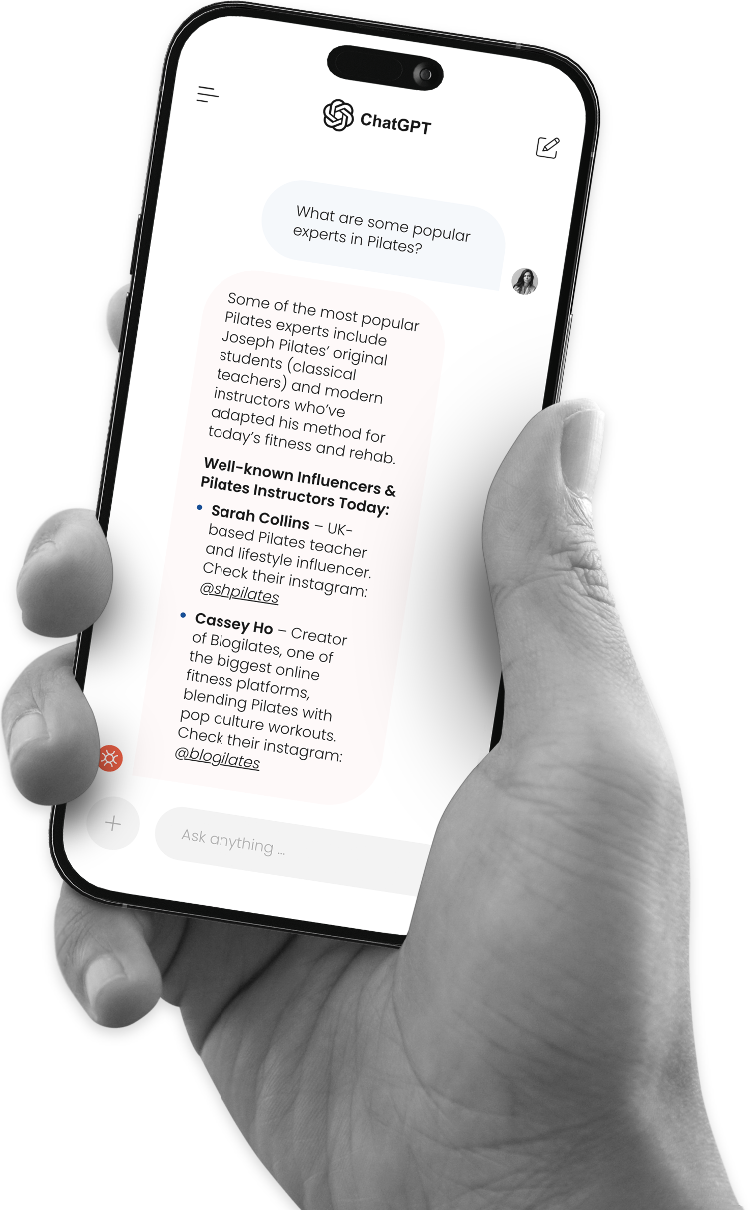 ChatGPT Interface on Smartphone